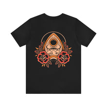 Load image into Gallery viewer, Traditional Tattoo Ouija Planchette Unisex Jersey Short Sleeve Tee