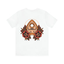 Load image into Gallery viewer, Traditional Tattoo Ouija Planchette Unisex Jersey Short Sleeve Tee