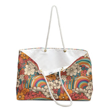 Load image into Gallery viewer, Floral Rainbow Weekender Bag
