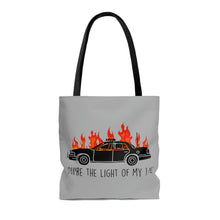 Load image into Gallery viewer, You're The Light Of My Life Acab Anarchy cop car AOP Tote Bag