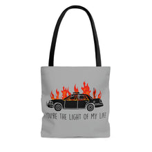 Load image into Gallery viewer, You're The Light Of My Life Acab Anarchy cop car AOP Tote Bag