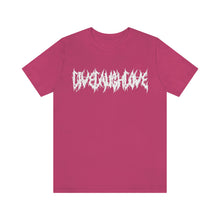Load image into Gallery viewer, Live Laugh Love Death Metal Font Metalhead Unisex Jersey Short Sleeve Tee