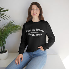 Load image into Gallery viewer, Fund The Whores Not The Wars Unisex Fleece Sweatshirt