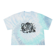 Load image into Gallery viewer, Funny Hiking UFO Cute crop top Women's Tie-Dye Crop Tee