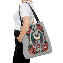 Load image into Gallery viewer, Traditional Tattoo Eyeball Funky Cool Punk AOP Tote Bag