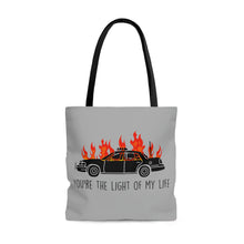 Load image into Gallery viewer, You're The Light Of My Life Acab Anarchy cop car AOP Tote Bag