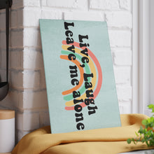 Load image into Gallery viewer, Live, Laugh, Leave Me Alone Glass Cutting Board
