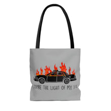Load image into Gallery viewer, You're The Light Of My Life Acab Anarchy cop car AOP Tote Bag