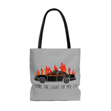 Load image into Gallery viewer, You're The Light Of My Life Acab Anarchy cop car AOP Tote Bag