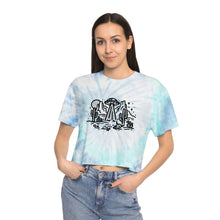 Load image into Gallery viewer, Funny Hiking UFO Cute crop top Women's Tie-Dye Crop Tee