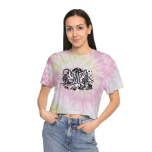 Load image into Gallery viewer, Funny Hiking UFO Cute crop top Women's Tie-Dye Crop Tee