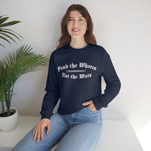 Load image into Gallery viewer, Fund The Whores Not The Wars Unisex Fleece Sweatshirt