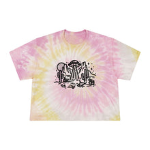 Load image into Gallery viewer, Funny Hiking UFO Cute crop top Women's Tie-Dye Crop Tee