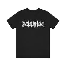 Load image into Gallery viewer, Live Laugh Love Death Metal Font Metalhead Unisex Jersey Short Sleeve Tee