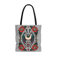 Load image into Gallery viewer, Traditional Tattoo Eyeball Funky Cool Punk AOP Tote Bag