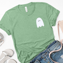 Load image into Gallery viewer, Cute Ghost Pocket Tee Halloween Spooky Season Shirt Unisex
