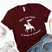 Load image into Gallery viewer, Thou May Ingest A Satchel of Richards Funny Unisex Tee | Gifts for Men | Gifts For Women | Adult Humor | Gag Gifts | funny shirts