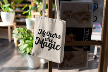 Load image into Gallery viewer, Mothers are Magic Cute Canvas Tote Bag | Market Bag | Gifts for Mom New Mom | Baby shower Gift | Christmas Gifts for Mom