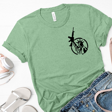 Load image into Gallery viewer, Lady Liberty Gun Shirt Unisex Gun Tee | Gifts for Men | Gifts for Women | 2nd Amendment | Don't Tread On Me