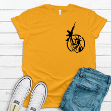 Load image into Gallery viewer, Lady Liberty Gun Shirt Unisex Gun Tee | Gifts for Men | Gifts for Women | 2nd Amendment | Don't Tread On Me