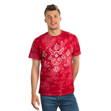 Load image into Gallery viewer, Cute Satanic Tie-Dye Tee, Crystal, Unisex Tee