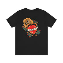 Load image into Gallery viewer, Traditonal Tattoo Love Valentine Unisex Jersey Short Sleeve Tee