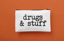 Load image into Gallery viewer, Drugs & Stuff Zipper Makeup Pouch