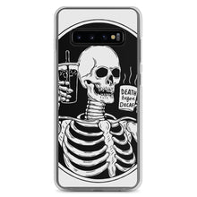 Load image into Gallery viewer, Death Before Decaf Skeleton Samsung Case | Cute Coffee Phone Case | Galaxy Case | S21 Case | Gothic Style Case