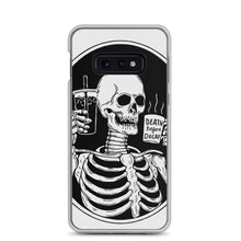 Load image into Gallery viewer, Death Before Decaf Skeleton Samsung Case | Cute Coffee Phone Case | Galaxy Case | S21 Case | Gothic Style Case