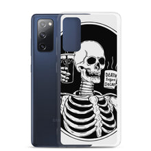 Load image into Gallery viewer, Death Before Decaf Skeleton Samsung Case | Cute Coffee Phone Case | Galaxy Case | S21 Case | Gothic Style Case