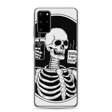 Load image into Gallery viewer, Death Before Decaf Skeleton Samsung Case | Cute Coffee Phone Case | Galaxy Case | S21 Case | Gothic Style Case