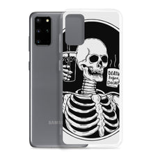 Load image into Gallery viewer, Death Before Decaf Skeleton Samsung Case | Cute Coffee Phone Case | Galaxy Case | S21 Case | Gothic Style Case