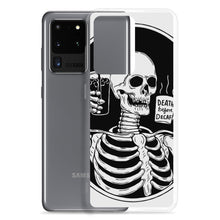 Load image into Gallery viewer, Death Before Decaf Skeleton Samsung Case | Cute Coffee Phone Case | Galaxy Case | S21 Case | Gothic Style Case