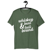 Load image into Gallery viewer, Whiskey Bent And Hell Bound | Drinking | Unisex Tees | Short-Sleeve Unisex T-Shirt