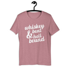Load image into Gallery viewer, Whiskey Bent And Hell Bound | Drinking | Unisex Tees | Short-Sleeve Unisex T-Shirt