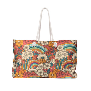 Floral Rainbow Weekender Bag