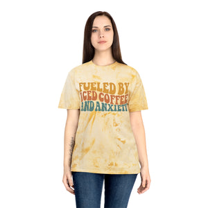 Fueled By Coffee and Anxiety Unisex Color Blast T-Shirt