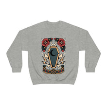 Load image into Gallery viewer, Traditional Tattoo Coffin Cute Unisex Heavy Blend Crewneck Sweatshirt
