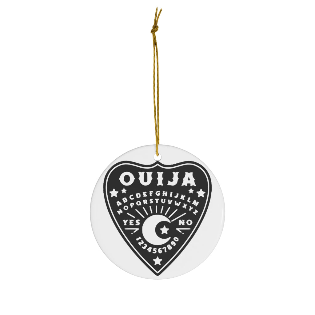Ouija Planchette Hanging Ceramic Ornaments