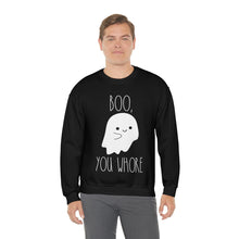 Load image into Gallery viewer, Boo, You Whore Cute Ghost Unisex Heavy Blend™ Crewneck Sweatshirt
