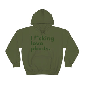 I F*cking Love Plants Unisex Heavy Blend™ Hooded Sweatshirt