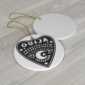 Ouija Planchette Hanging Ceramic Ornaments