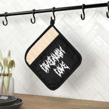 Load image into Gallery viewer, Live Laugh Love Metalhead Metal Font Pot Holder with Pocket
