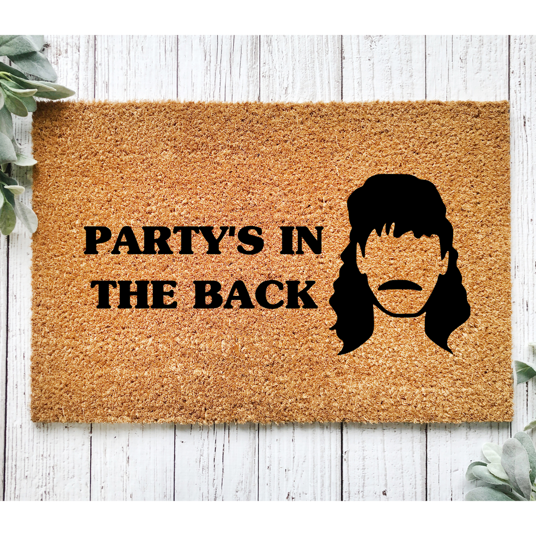 Party's In The Back Doormat