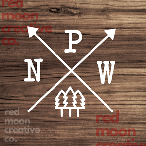 PNW Arrow Vinyl Decal