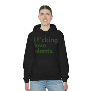 I F*cking Love Plants Unisex Heavy Blend™ Hooded Sweatshirt