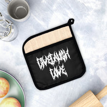 Load image into Gallery viewer, Live Laugh Love Metalhead Metal Font Pot Holder with Pocket
