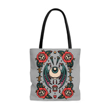 Load image into Gallery viewer, Traditional Tattoo Eyeball Funky Cool Punk AOP Tote Bag
