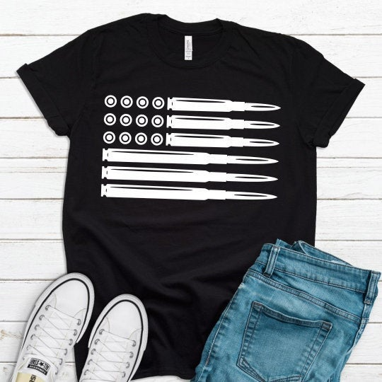 Ammo Flag USA Unisex Shirts | Gun Shirt