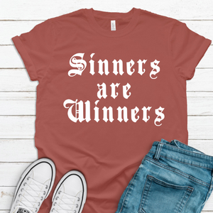 Sinners Are Winners Unisex Tee Shirt
